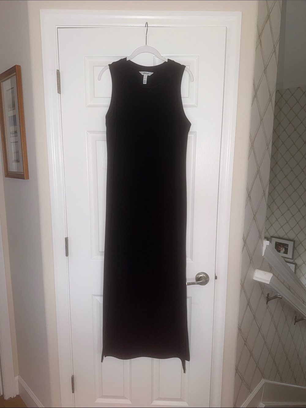 SPANX Black Sleeveless Maxi Dress